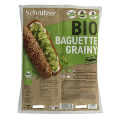 Schnitzer Baguette grainy glutenvrij bio 2 Stuks