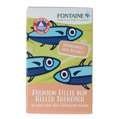 Fontaine Tonijnfilet in olijfolie bio 120.00 Gram