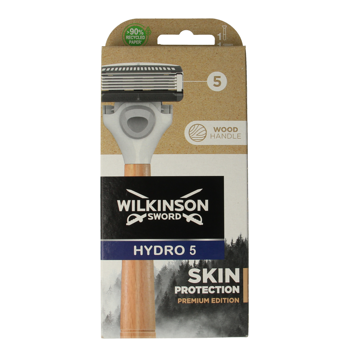 Wilkinson Hydro 5 razor wood skin protection 1.00 Stuks