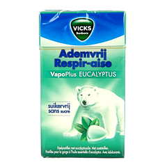 Vicks Ademvrij eucalyptus suikervrij 40 Gram
