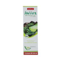 Medicura Aloe Vera 100% sap Bio 330.00 Milliliter
