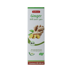 Medicura Gember 100% sap Bio 330.00 Milliliter