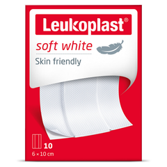 Leukoplast Soft white 8 x 10cm 10.00 Stuks