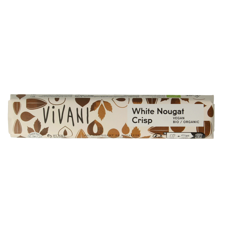 Vivani Chocolate To Go white nougat crisp bio 35 Gram