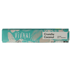 Vivani Chocolate To Go crunchy coconut vegan bio 35 Gram