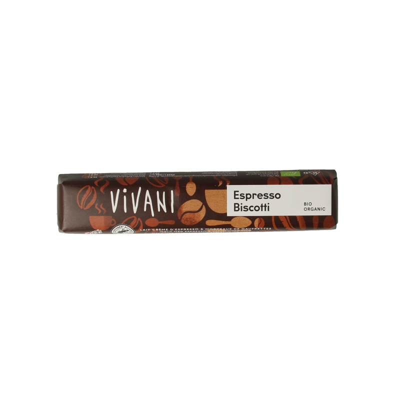 Vivani Chocolate To Go espresso biscotti bio 40 Gram