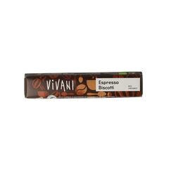 Vivani Chocolate To Go espresso biscotti bio 40 Gram