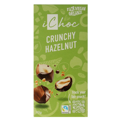 Ichoc Crunchy hazelnut vegan bio 80 Gram