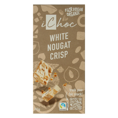 Ichoc White nougat crisp vegan bio 80 Gram