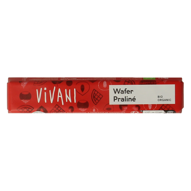 Vivani Chocolate To Go wafer praline bio 40 Gram