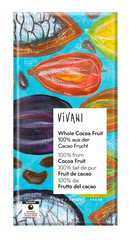 Vivani Chocolade puur whole cacao fruit bio 80.00 Gram