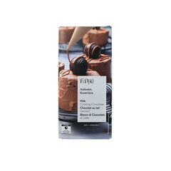 Vivani Couverture smeltchocolade melk bio 150 Gram
