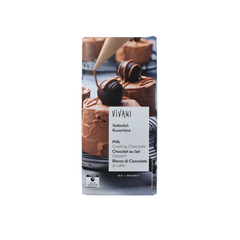 Vivani Couverture smeltchocolade melk bio 150.00 Gram