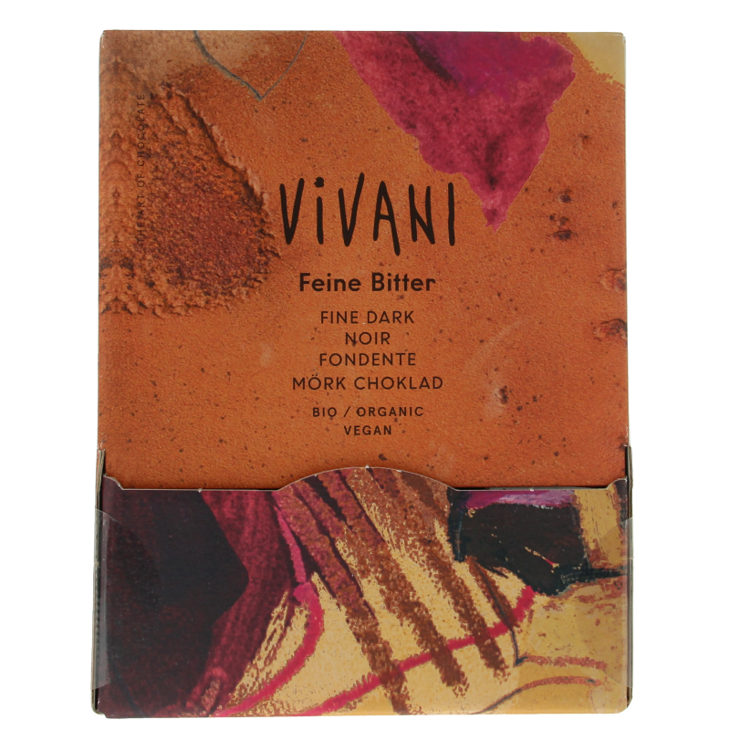 Vivani Chocolade naps puur 5 gram bio 200 Stuks