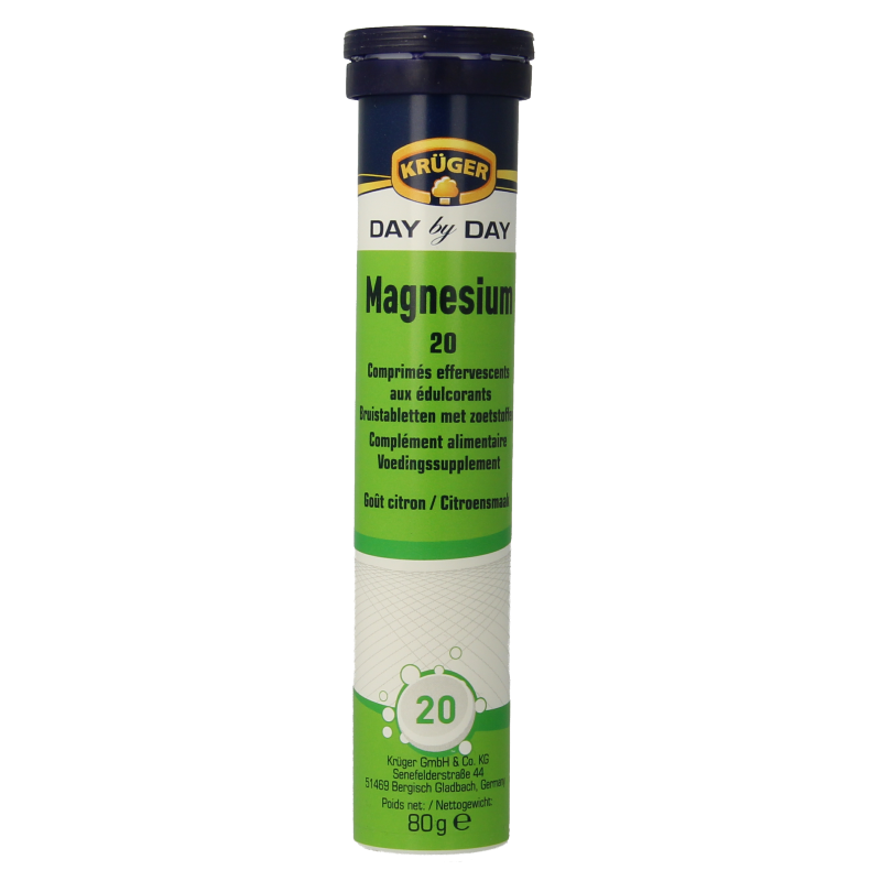 Kruger Magnesium bruistablet 20 Stuks