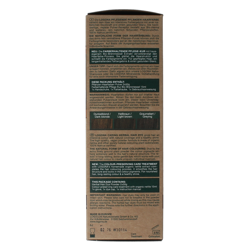 Logona Haarkleur amber bruin 100 Gram