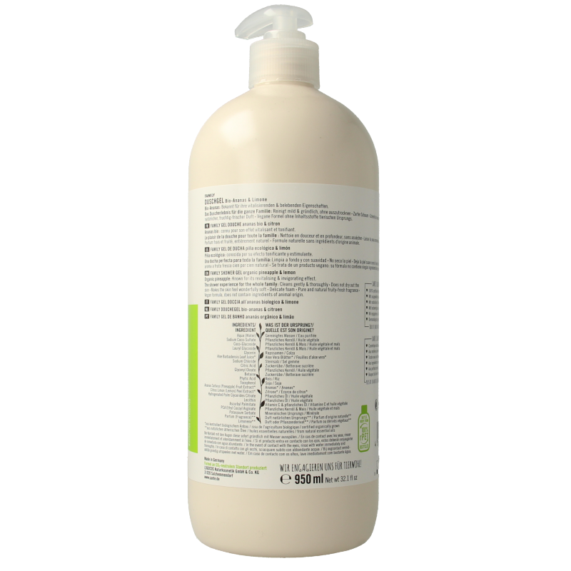 Sante Family showergel pineapple & lime 950 Milliliter