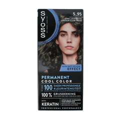 Syoss Permanent cool color 5-95 lichtbruin 1.00 Set