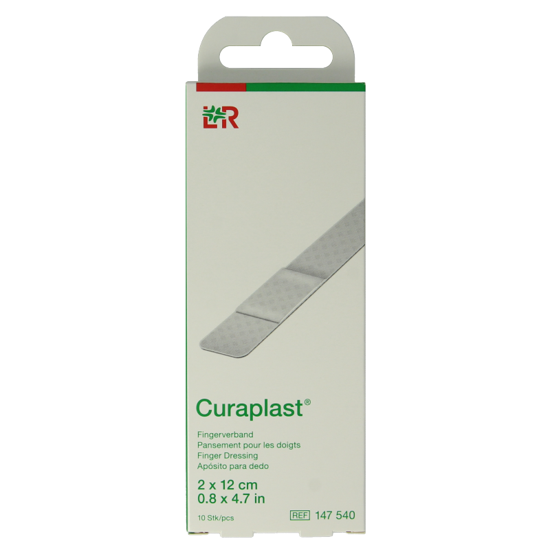 Curaplast Sensitive vingerpleister 2x12cm 10 Stuks