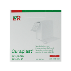 Curaplast Sensitive wondpleister rond 2.3cm 100.00 Stuks