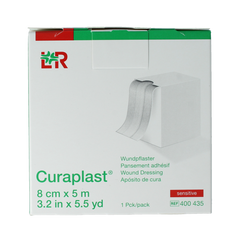 Curaplast Sensitive wondpleister 5m x 8cm 1 Rol