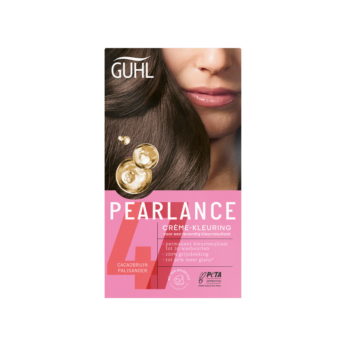 Guhl Pearlance intensieve cremekleuring 47 cacaobruin 1 Set