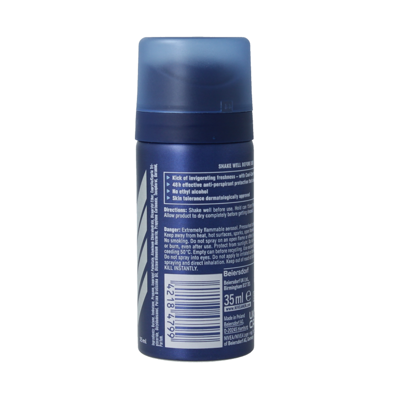 Nivea Men deodorant cool kick mini 35 Milliliter