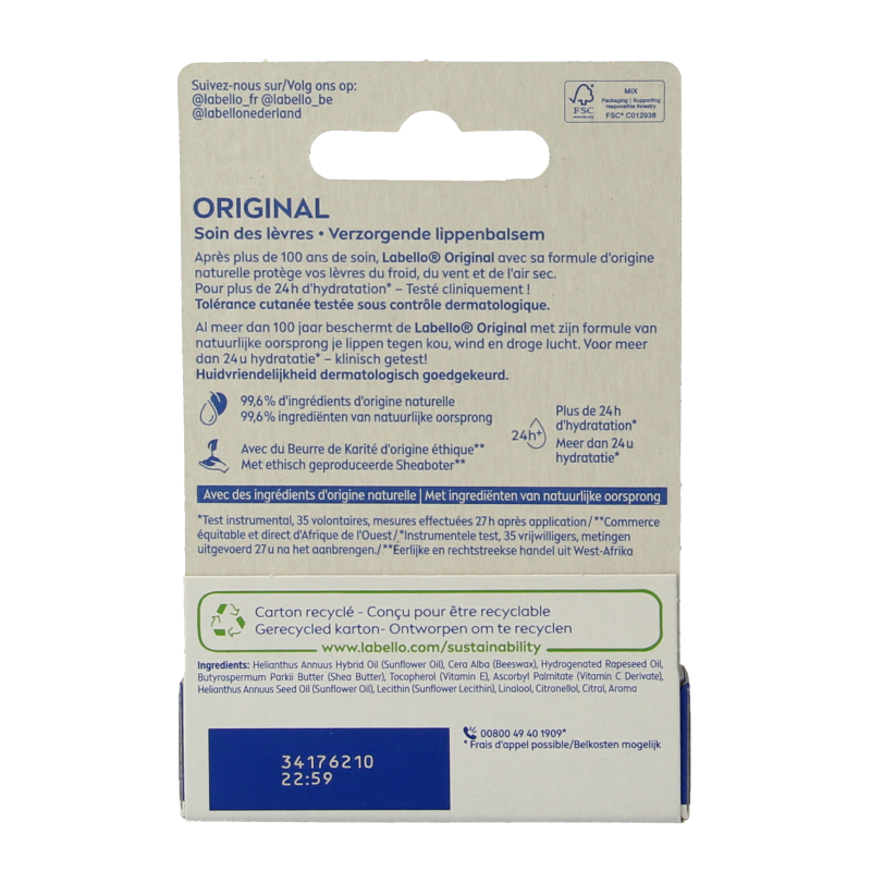 Labello Original blister 4.8 Gram