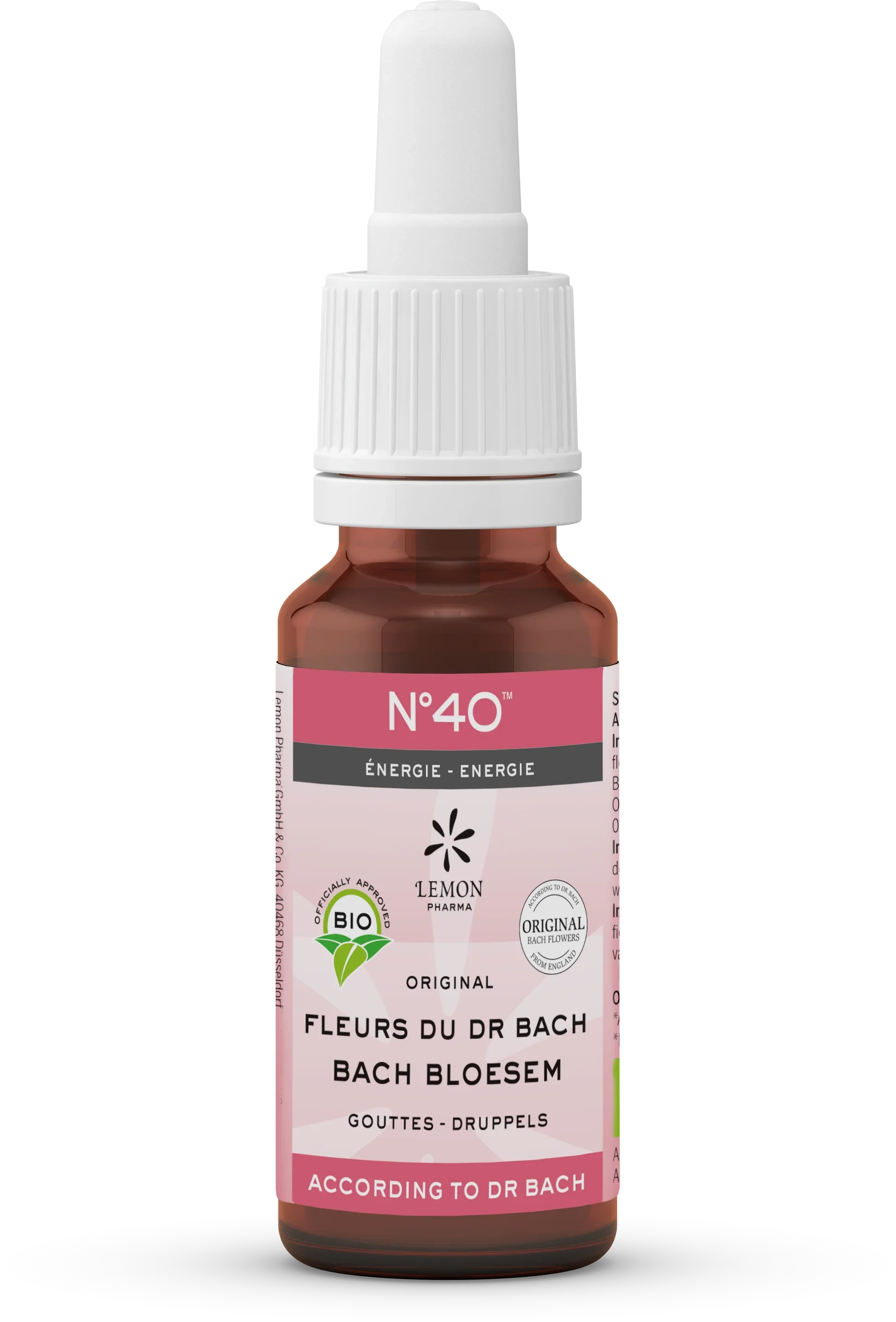 Bach Bloesem Bach bloesems mengeling 40 energie bio  20 Milliliter