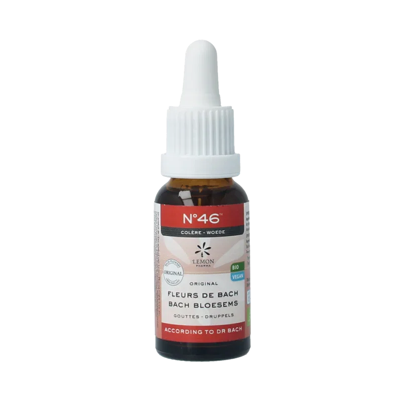 Bach Bloesem Bach bloesems mengeling 46 boosheid bio 20 Milliliter