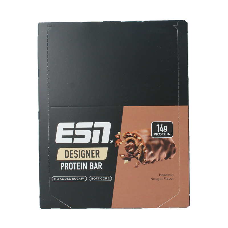 ESN Hazelnut nougat bar 45g 12 Stuks