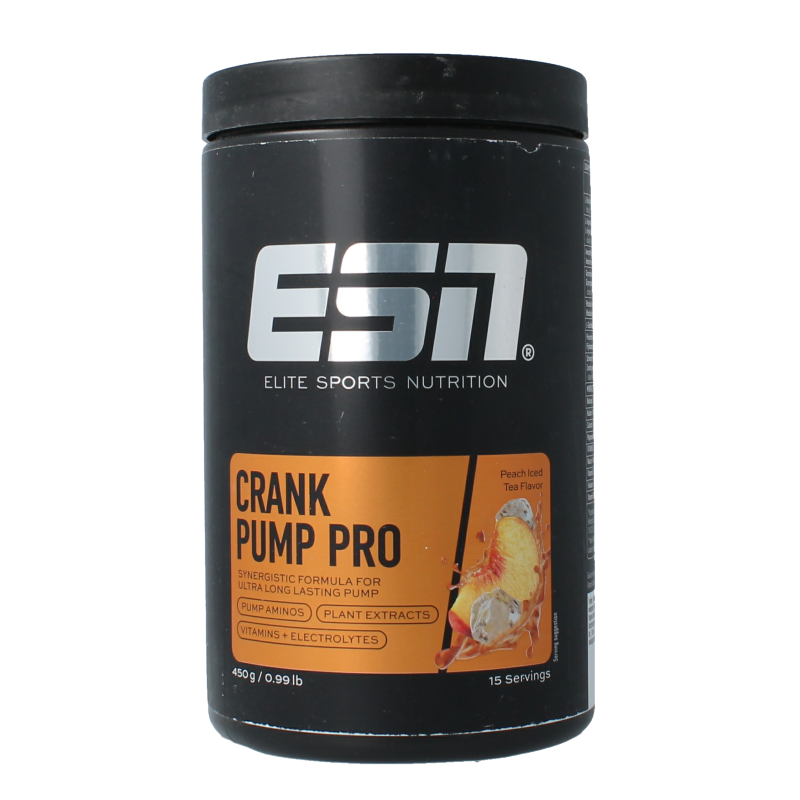ESN Crank pump pro peach iced tea 450 Gram