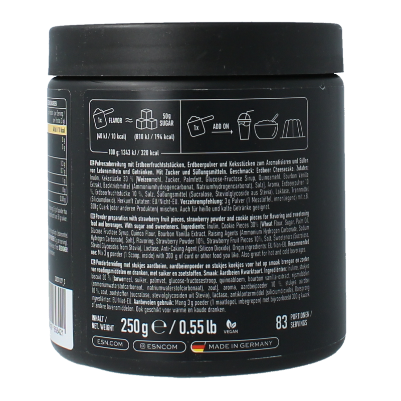 ESN Flavn tasty strawberry cheesecake 250 Gram