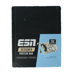 ESN Dark cookie white chocolate bar 45g 12.00 Stuks