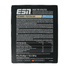 ESN Dark cookie white chocolate bar 45g 12.00 Stuks
