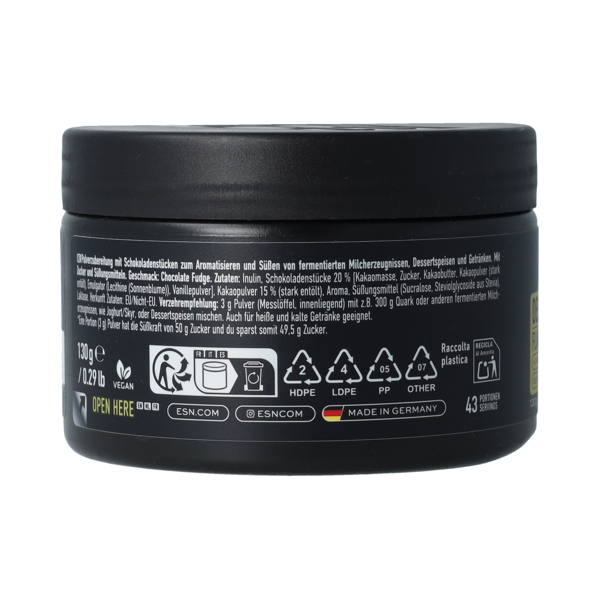 ESN Flavour powder chocolate fudge 130.00 Gram