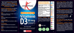 Lucovitaal D3 50mcg 2000IE Vitamine 120.00 Softgels
