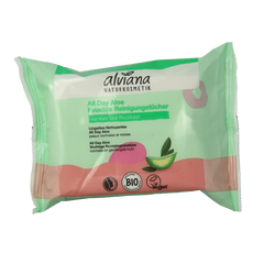 Alviana Reinigingsdoekjes vochtig aloe vera  25 Stuks