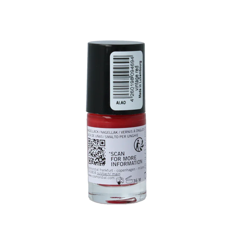 Benecos natural beauty Vegan nail polish vintage red 20-free plantbased 5 Milliliter