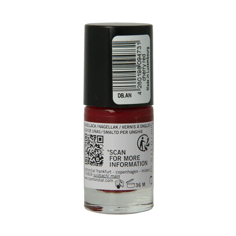 Benecos natural beauty Vegan nail polish cherry red 20-free plantbased 5 Milliliter
