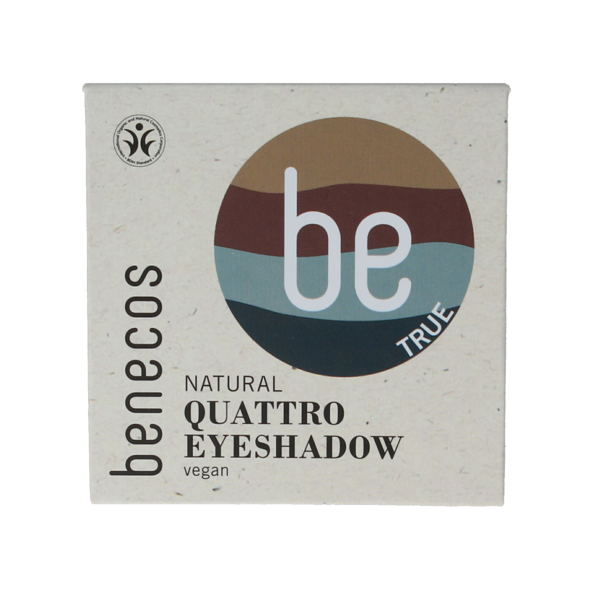 Benecos natural beauty Natural eyeshadow quantro true blue 1.00 Stuks