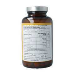 Hanoju Kurkuma + gember + piperine 500mg 300 Tabletten