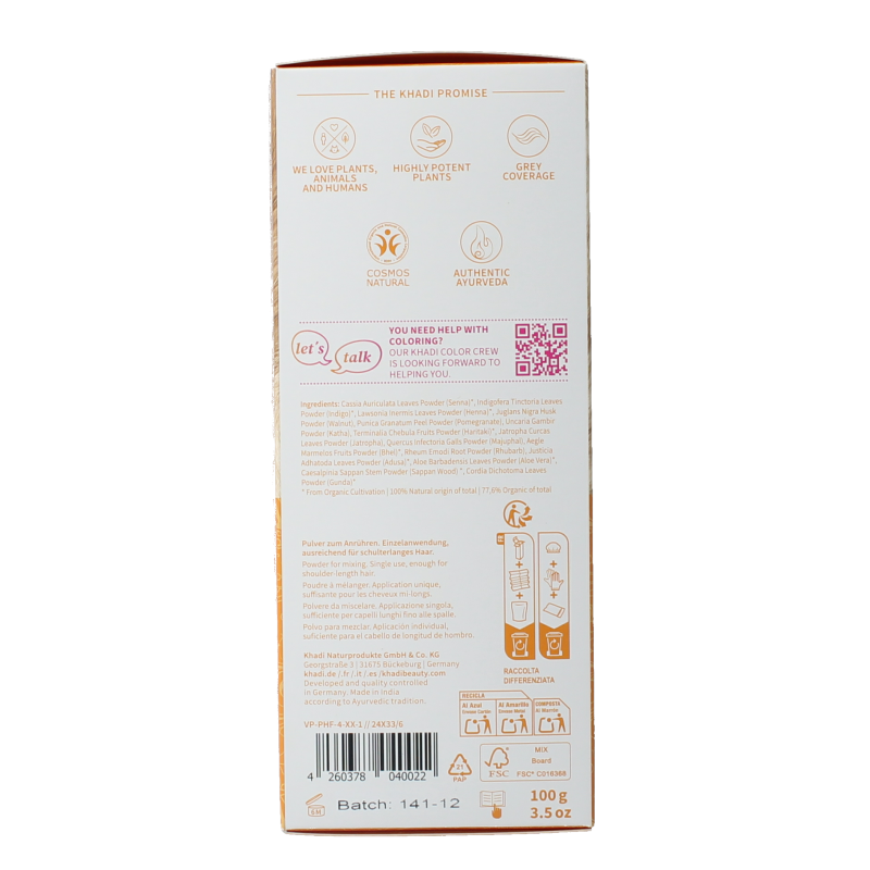 Khadi Haarkleur medium blond 100 Gram