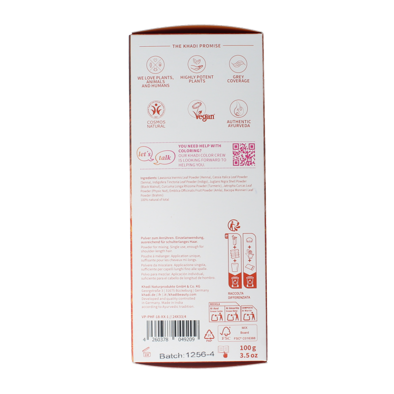 Khadi Haarkleur copper 100 Gram