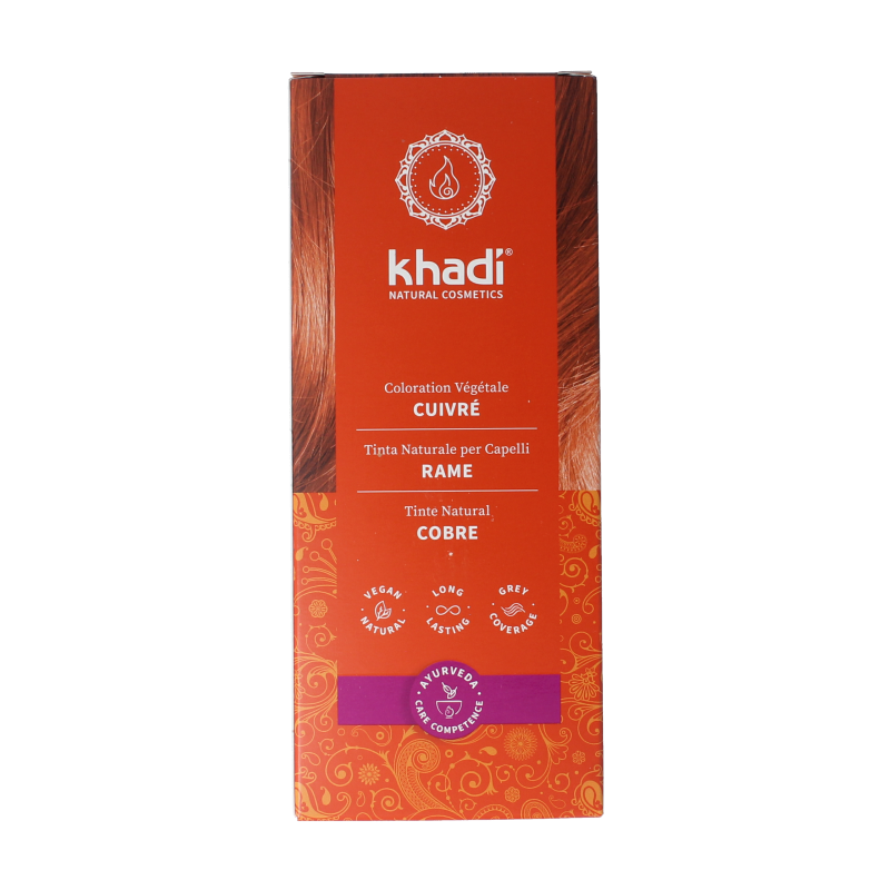 Khadi Haarkleur copper 100 Gram