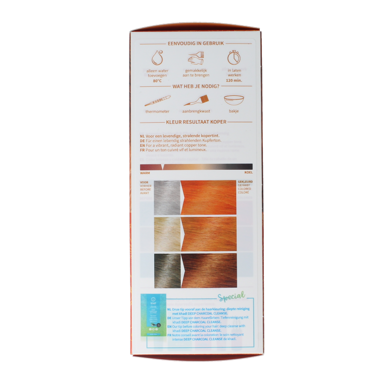 Khadi Haarkleur copper 100 Gram