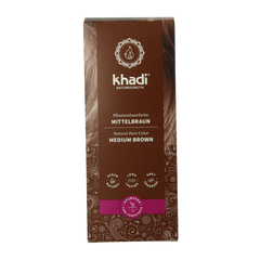 Khadi Haarkleur medium brown 100 Gram