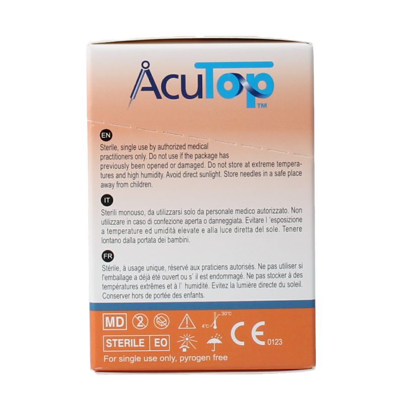 AcuTop KJ-T dry needle naald 0.25 x 30mm 100 Stuks