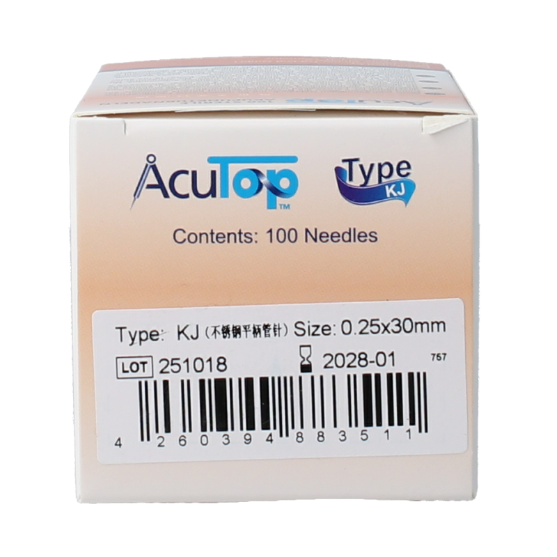 AcuTop KJ-T dry needle naald 0.25 x 30mm 100 Stuks