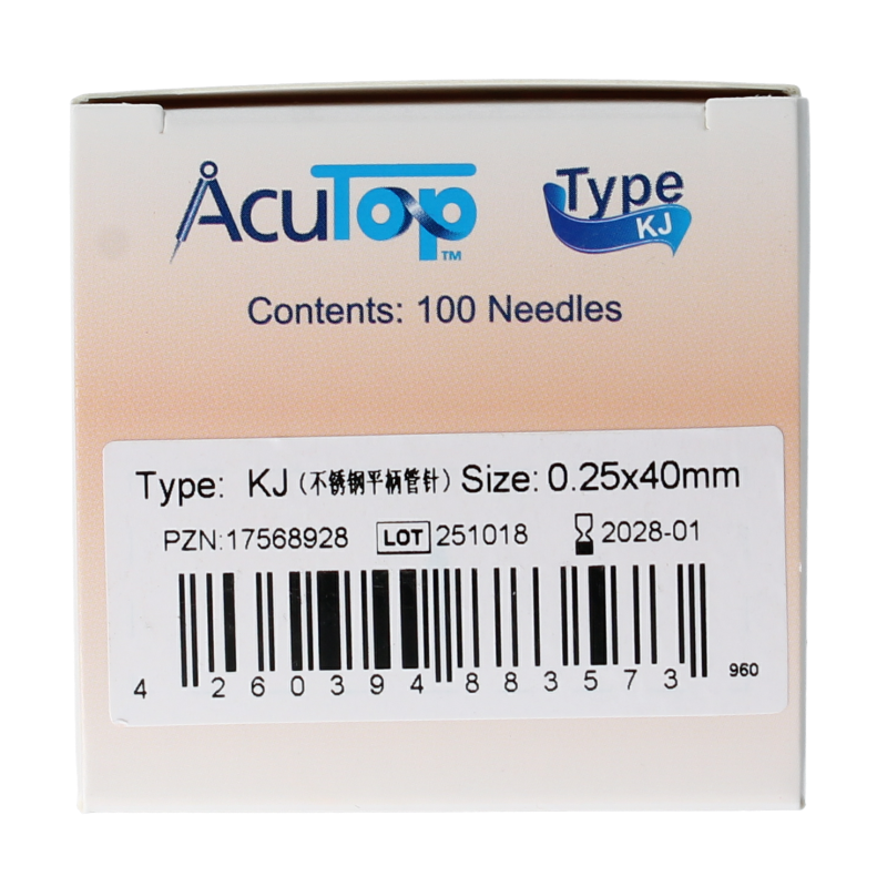 AcuTop KJ-T dry needle naald 0.25 x 40mm 100 Stuks